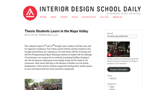 Desktop Screenshot of interiordesignschooldaily.com