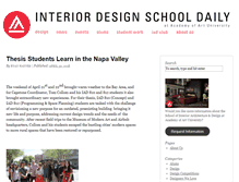 Tablet Screenshot of interiordesignschooldaily.com